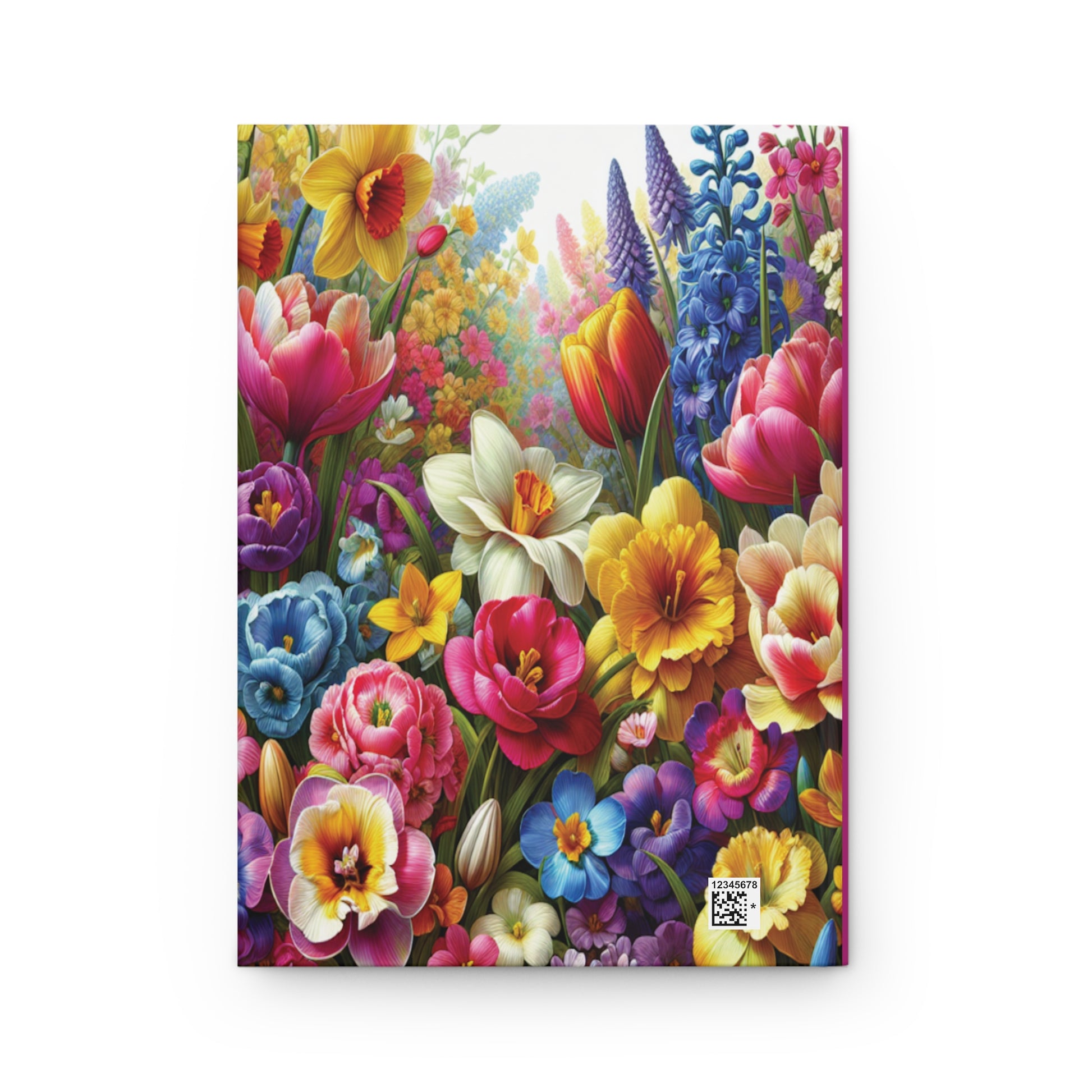 Flower Hardcover Journal Matte, Journal Print On Demand, Personalized Notebook Cover, Customized Planner, Custom Bullet Journal Cover Design - Printspirationz