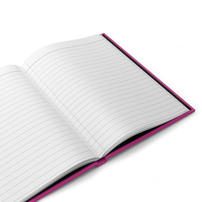Hardcover Journal Matte, Pink Hearts Gradient Background Notebook, Diary, Planner, Sketchbook, Gift for Writers - Printspirationz