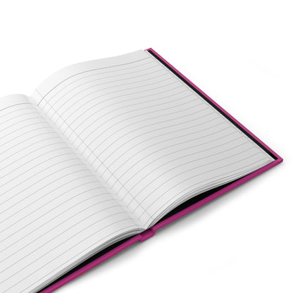 Journal, Hearts and Swirls on Gradient Pink Background, College Ruled Notebook, Writing Journal, Bullet Journal, Diary, Sketchbook - Printspirationz