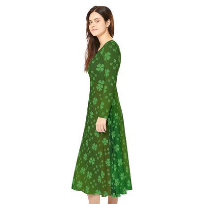 Dance Dress, St. Patrick's Day Costume, Green Clovers, Irish Luck, Women's Clothing, Shamrock Outfit - Printspirationz