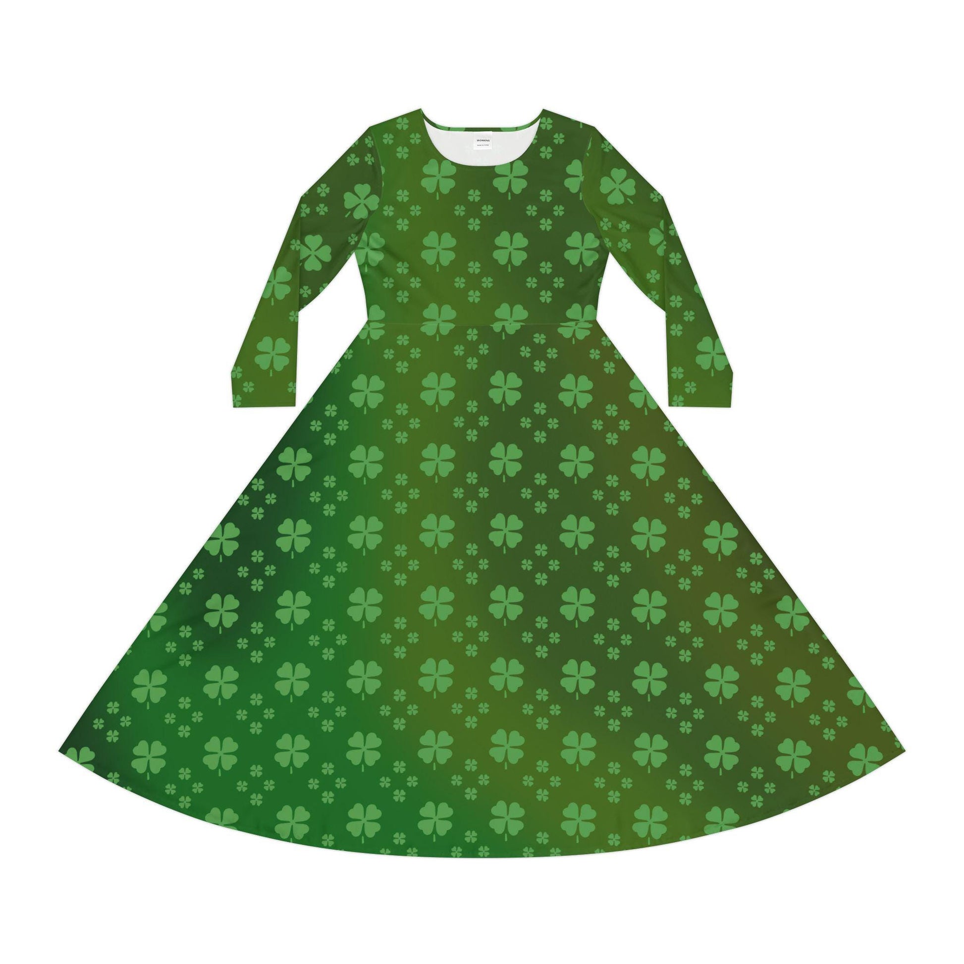 Dance Dress, St. Patrick's Day Costume, Green Clovers, Irish Luck, Women's Clothing, Shamrock Outfit - Printspirationz