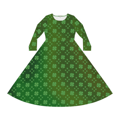 Dance Dress, St. Patrick's Day Costume, Green Clovers, Irish Luck, Women's Clothing, Shamrock Outfit - Printspirationz