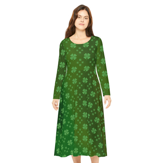 Dance Dress, St. Patrick's Day Costume, Green Clovers, Irish Luck, Women's Clothing, Shamrock Outfit - Printspirationz