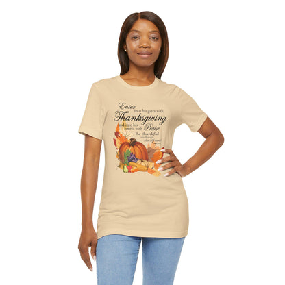Fall Harvest Pumpkin Tee, Autumn T-Shirt, Harvest Shirt For Women, Seasonal Christian Gift, Thanksgiving Apparel, Cozy Casual Wear, Bible Verse - Printspirationz