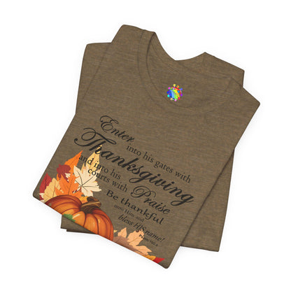 Fall Harvest Pumpkin Tee, Autumn T-Shirt, Harvest Shirt For Women, Seasonal Christian Gift, Thanksgiving Apparel, Cozy Casual Wear, Bible Verse - Printspirationz
