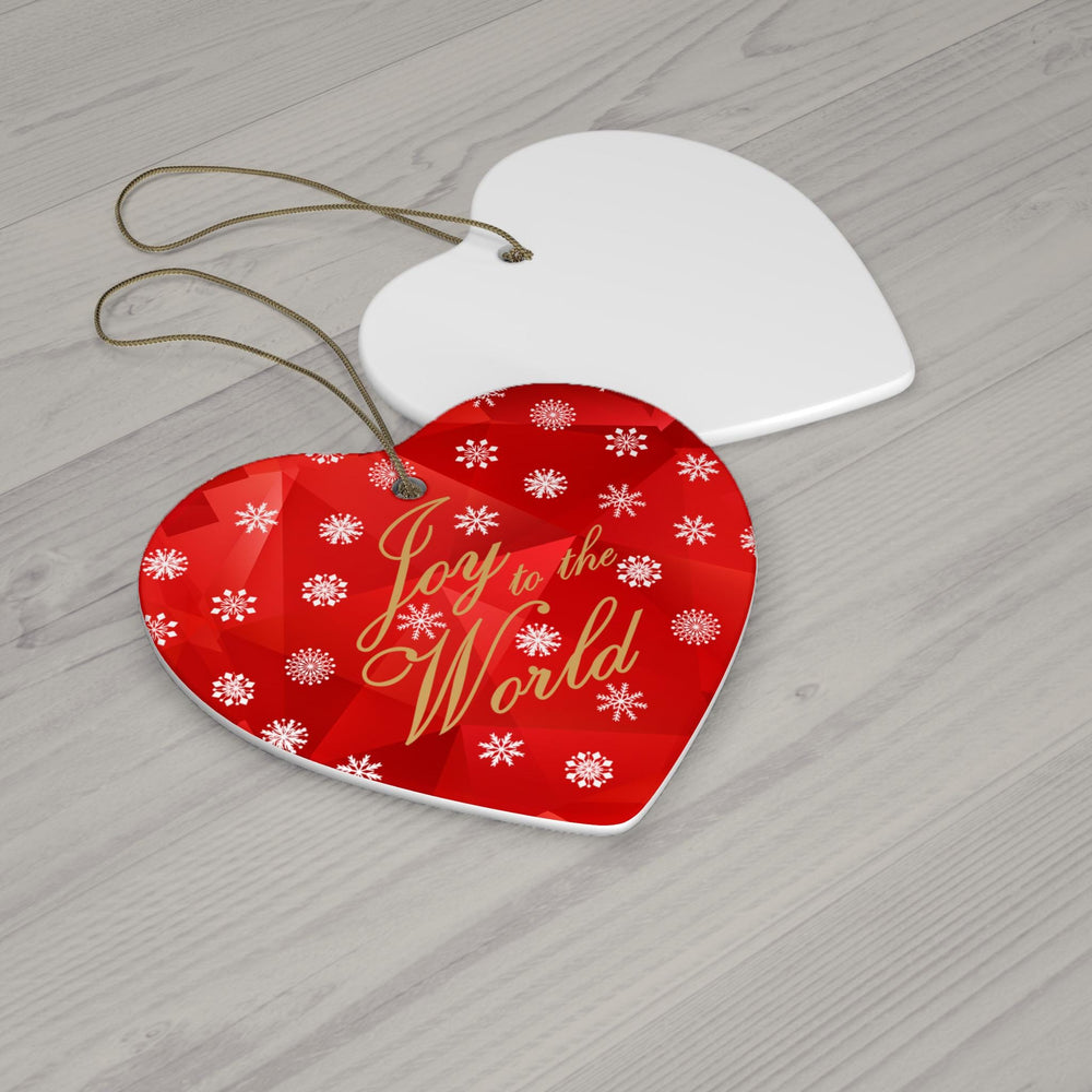 Joy to the World Ceramic Ornament, Holiday Decor, Christmas Tree Ornament, Festive Gift, Home Decoration, Winter Celebration, Christmas