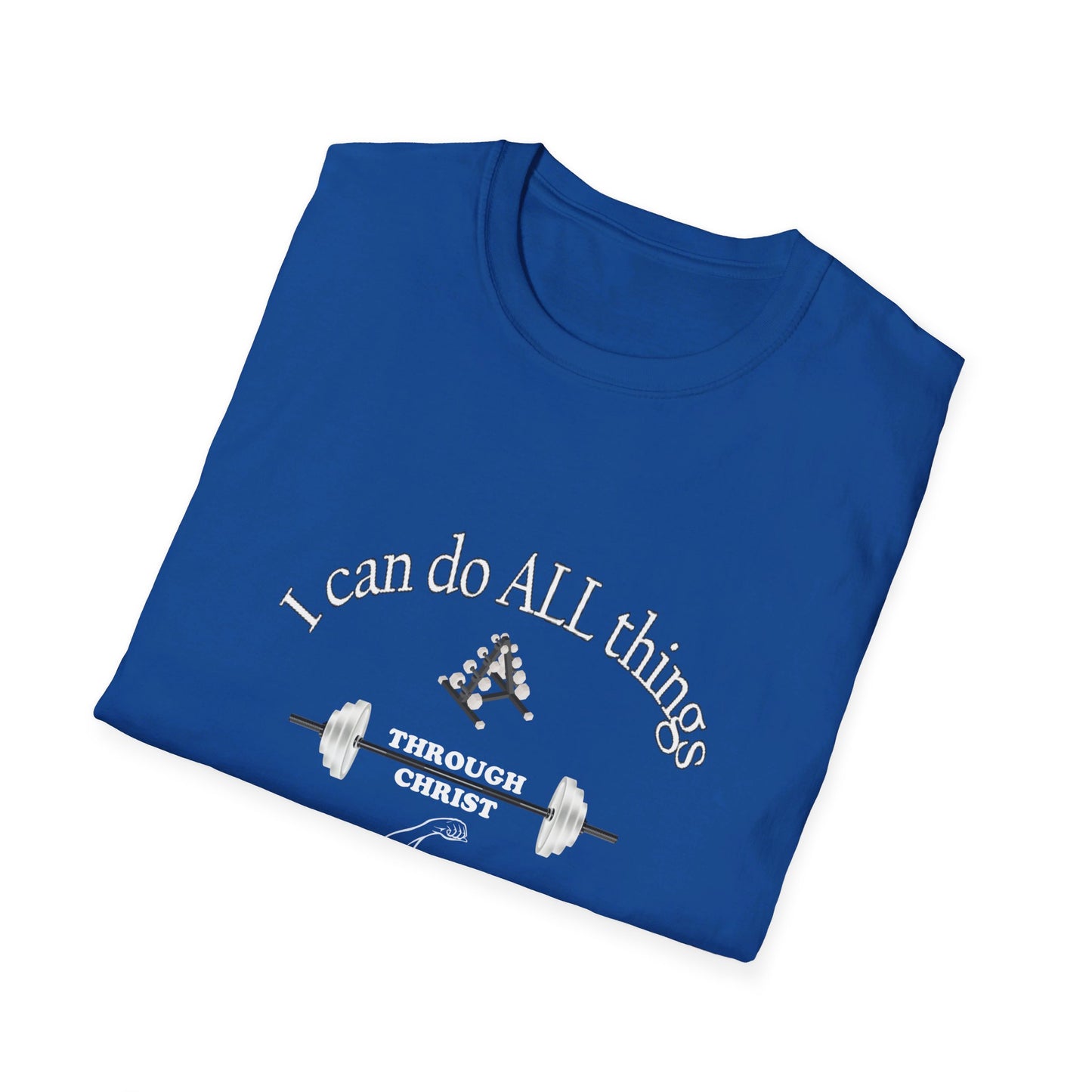 Men's Inspirational Softstyle T-Shirt featuring Bible Verse - Ideal for Everyday Wear or Exercise -Faith & Fitness - Printspirationz