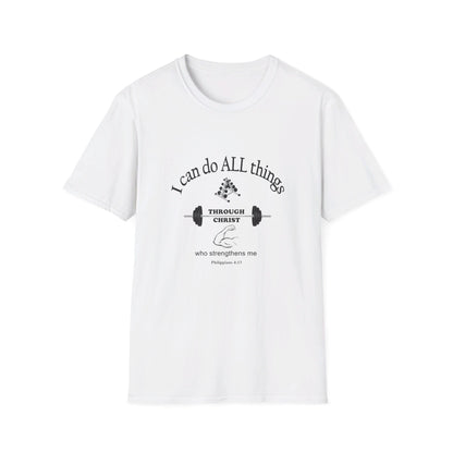 Men's Inspirational Softstyle T-Shirt featuring Bible Verse - Ideal for Everyday Wear or Exercise -Faith & Fitness - Printspirationz