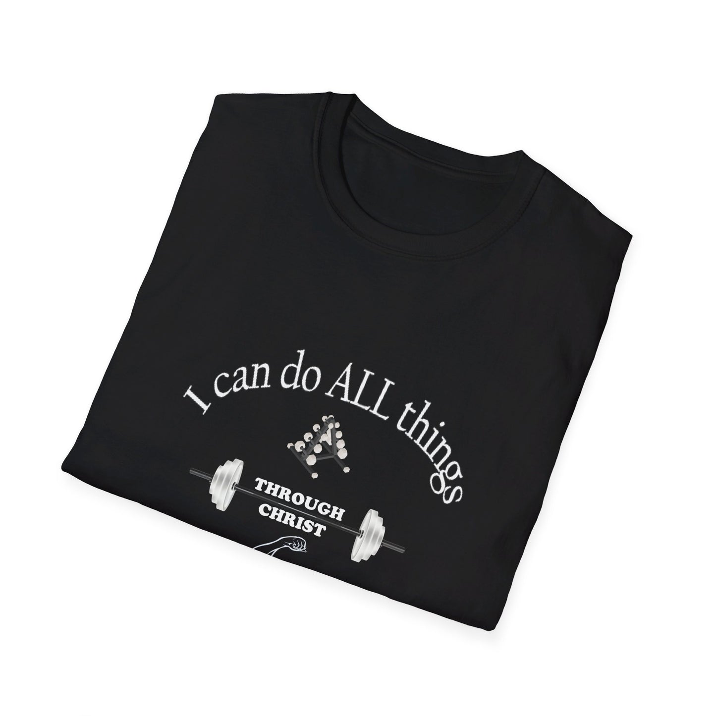 Men's Inspirational Softstyle T-Shirt featuring Bible Verse - Ideal for Everyday Wear or Exercise -Faith & Fitness - Printspirationz