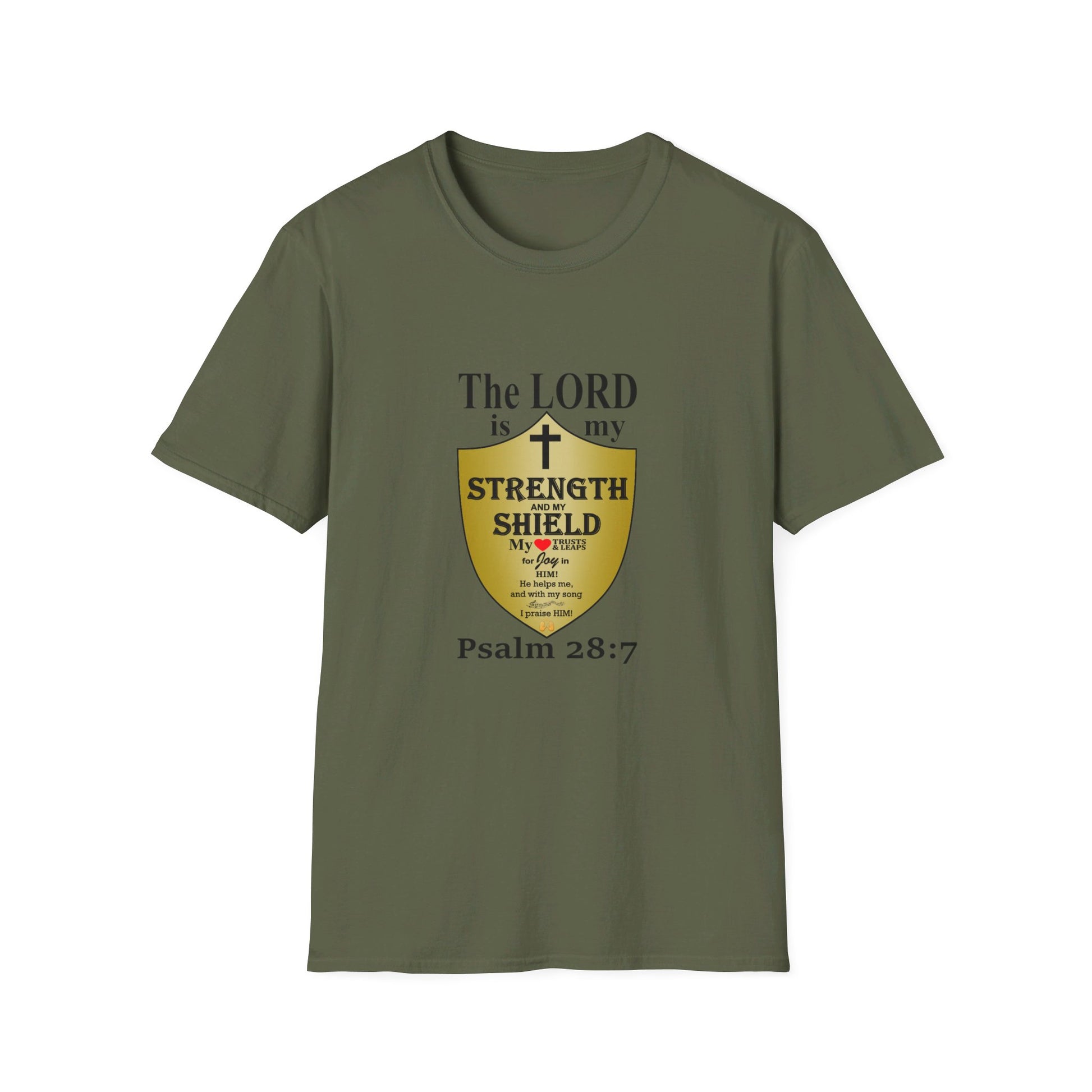 Men's Inspirational Softstyle T-Shirt featuring Bible Verse - Ideal for Everyday Wear or Exercise -Faith & Fitness - Printspirationz