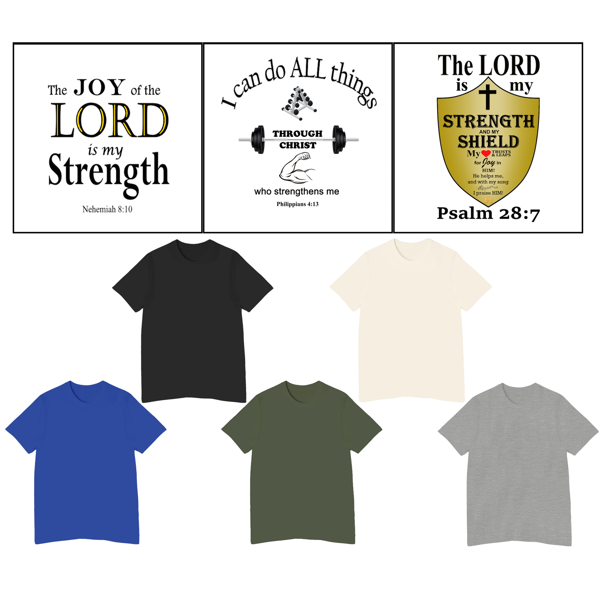 Men's Inspirational Softstyle T-Shirt featuring Bible Verse - Ideal for Everyday Wear or Exercise -Faith & Fitness - Printspirationz