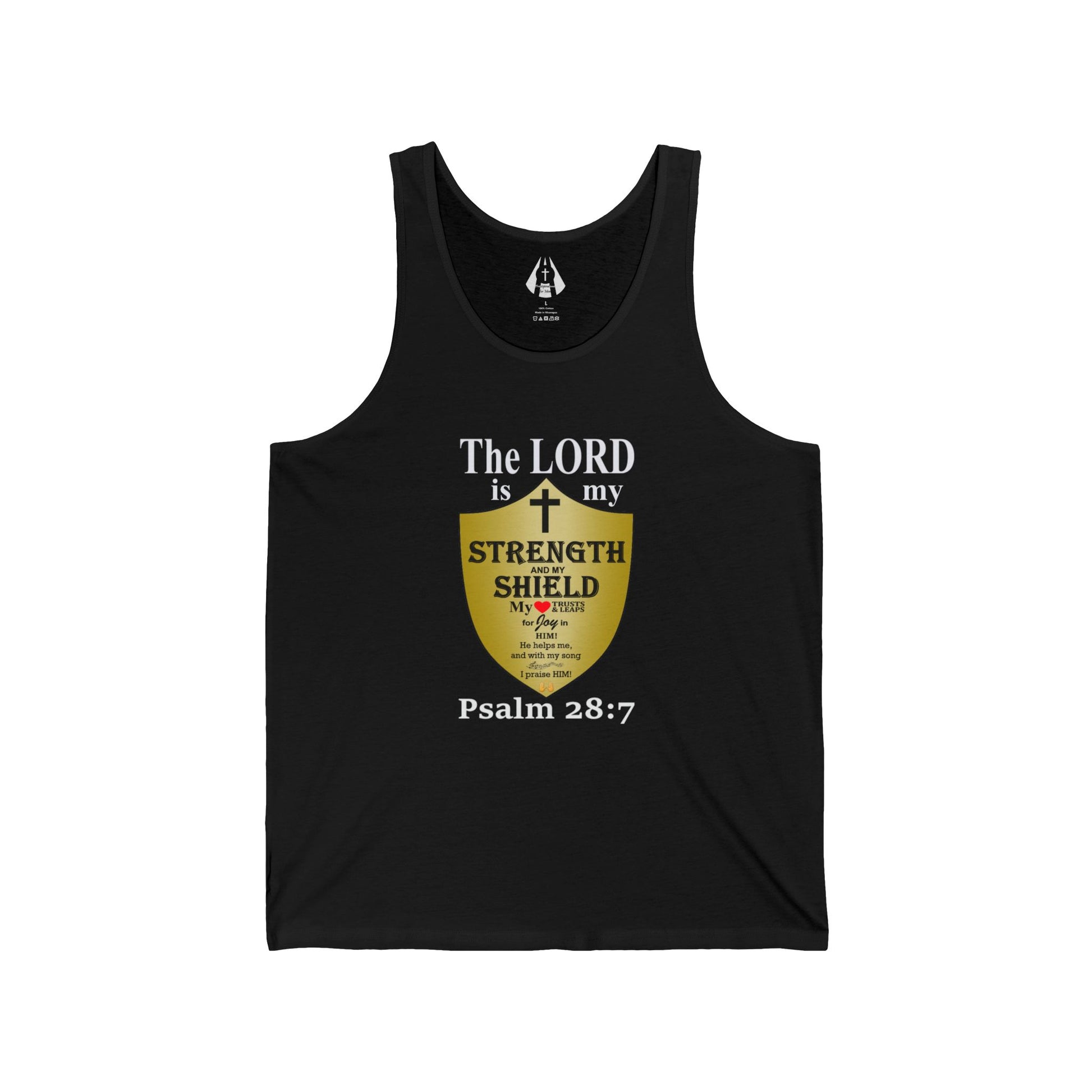 Christian Men's Tank Top | Inspirational Gym Shirt | Strength From God Bible Verse - Printspirationz