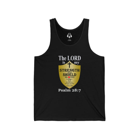Christian Men's Tank Top | Inspirational Gym Shirt | Strength From God Bible Verse - Printspirationz