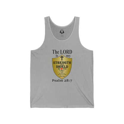 Christian Men's Tank Top | Inspirational Gym Shirt | Strength From God Bible Verse - Printspirationz