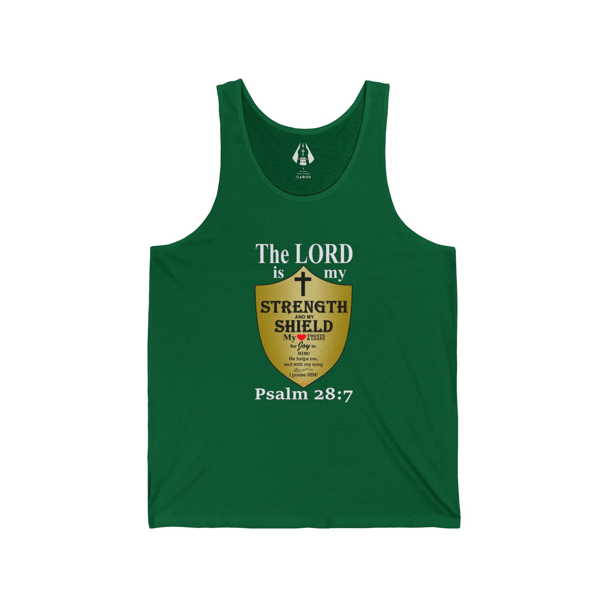 Christian Men's Tank Top | Inspirational Gym Shirt | Strength From God Bible Verse - Printspirationz