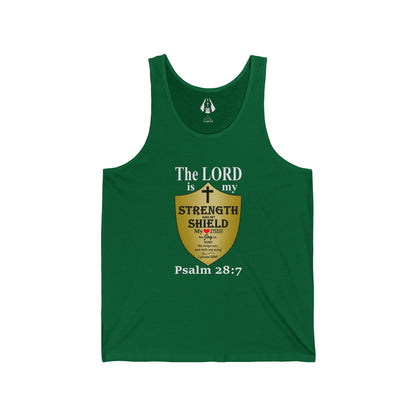 Christian Men's Tank Top | Inspirational Gym Shirt | Strength From God Bible Verse - Printspirationz