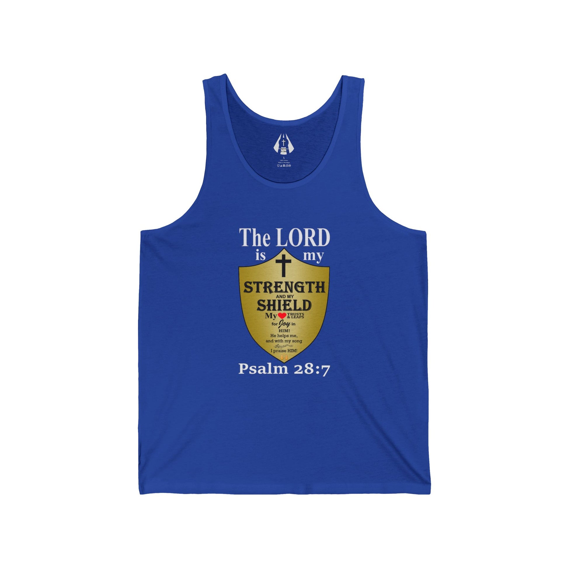 Christian Men's Tank Top | Inspirational Gym Shirt | Strength From God Bible Verse - Printspirationz
