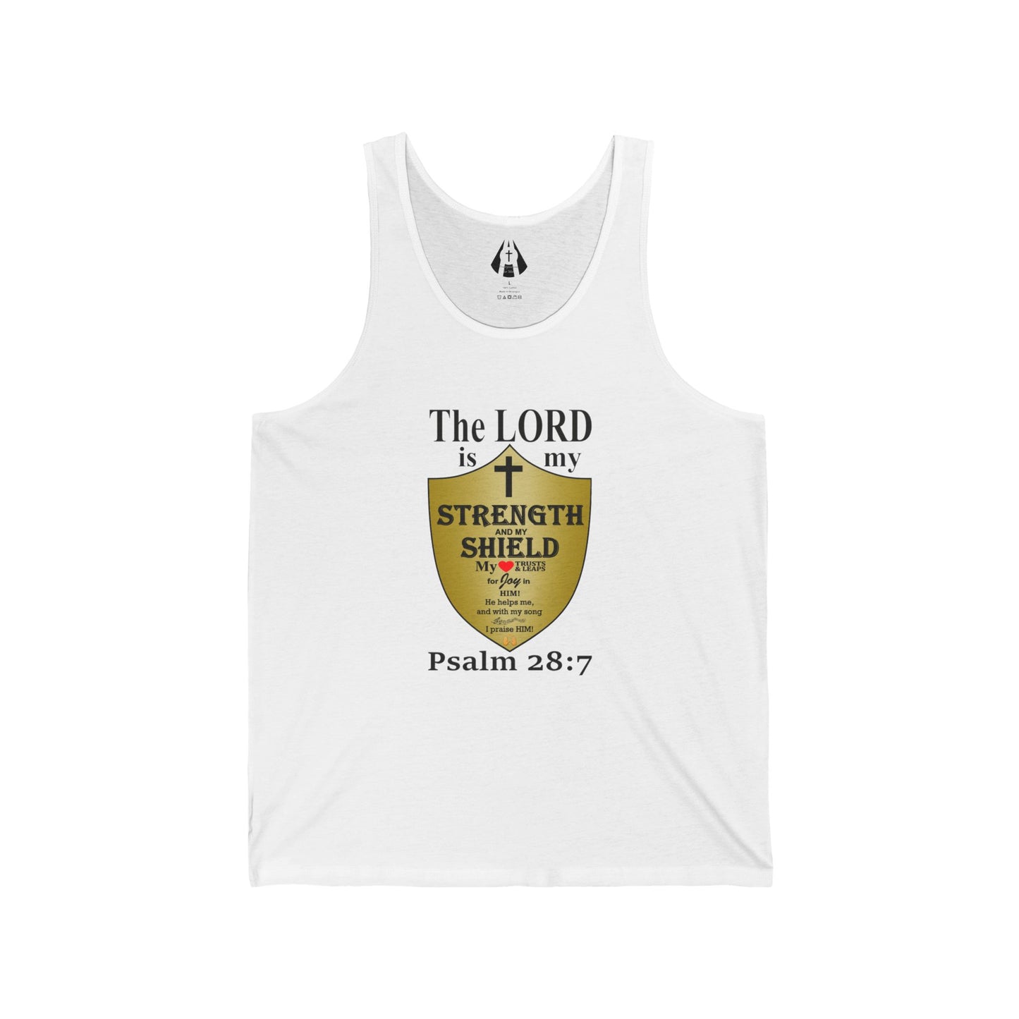 Christian Men's Tank Top | Inspirational Gym Shirt | Strength From God Bible Verse - Printspirationz