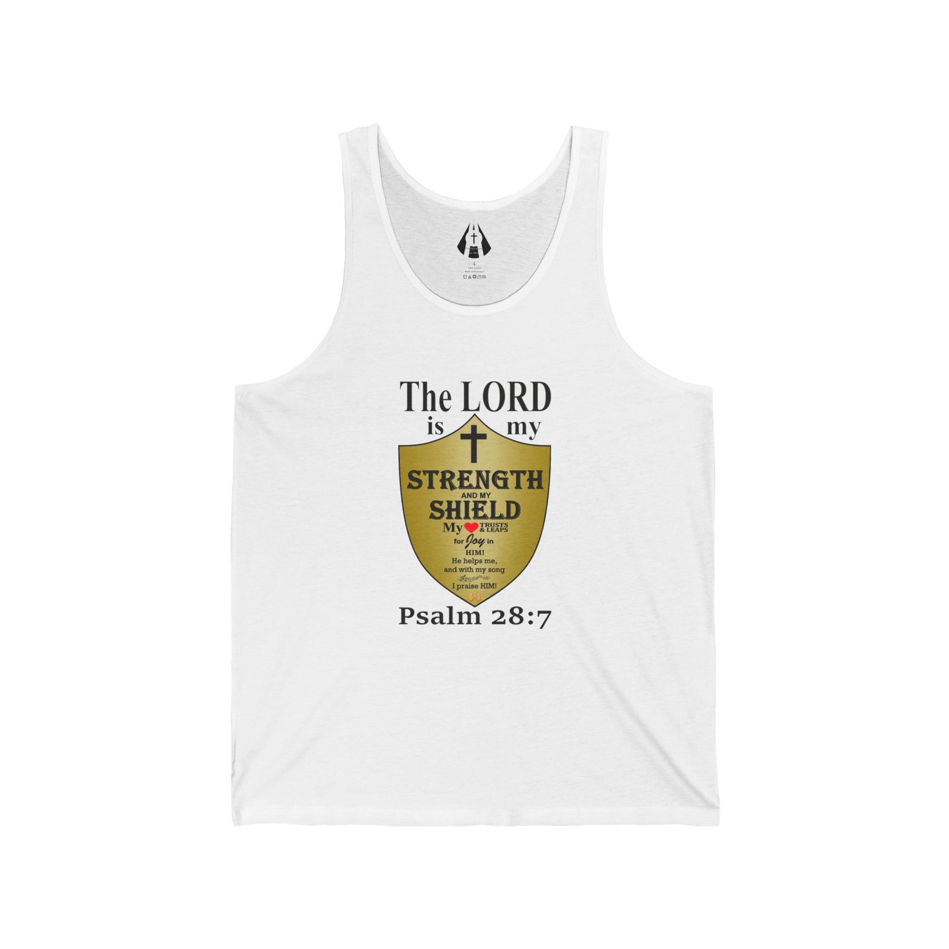 Christian Men's Tank Top | Inspirational Gym Shirt | Strength From God Bible Verse - Printspirationz