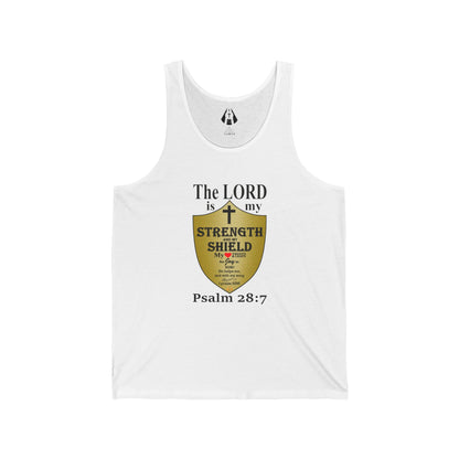 Christian Men's Tank Top | Inspirational Gym Shirt | Strength From God Bible Verse - Printspirationz