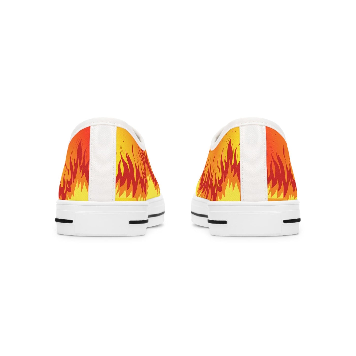 Fire Women's Low Top Sneakers, Colorful Casual Shoes, Summer Footwear, Trendy Sneakers for Women, Unique Gift for him or her, Sneakers - Printspirationz