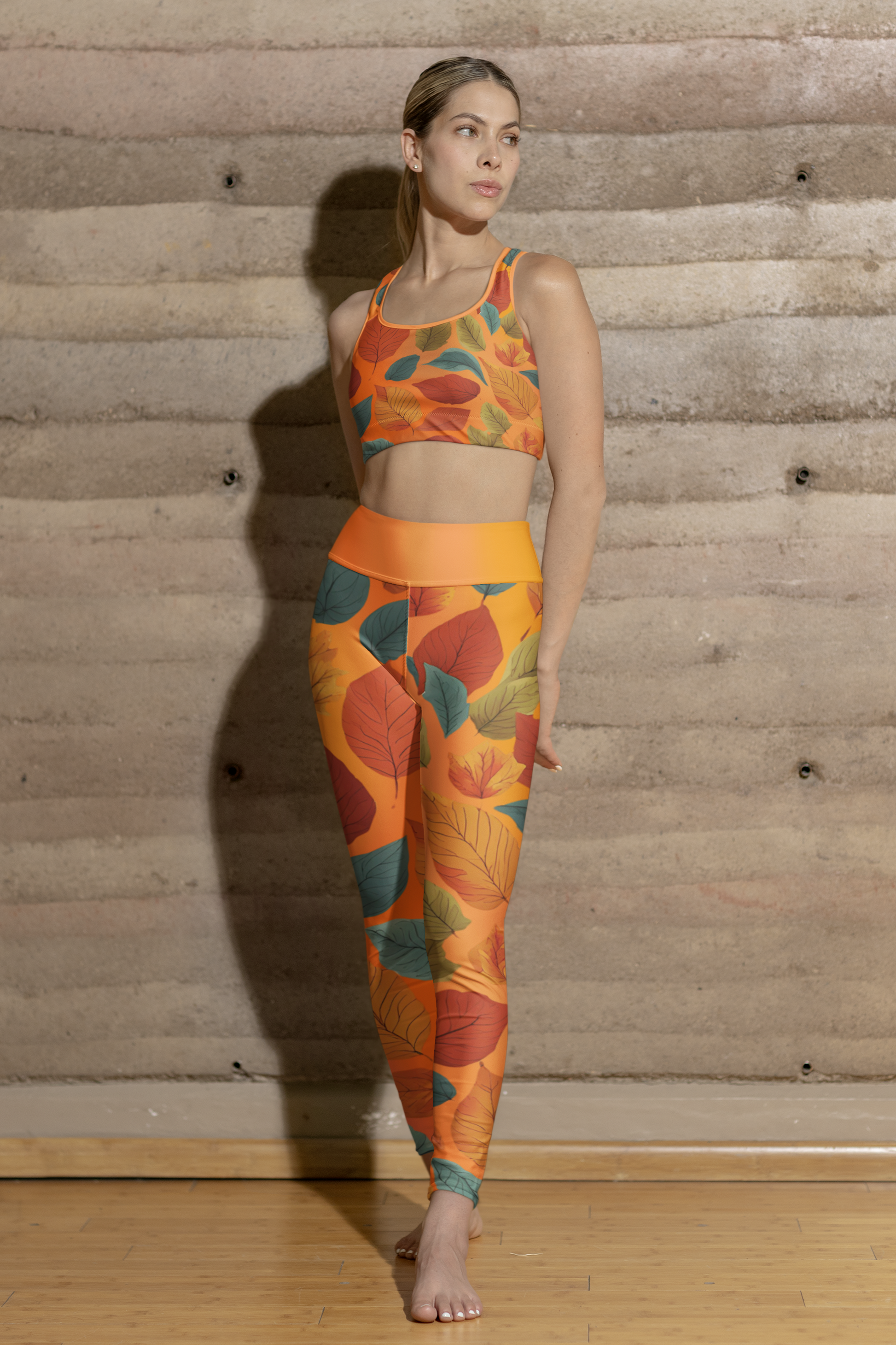 Fall Leaves Gym Outfit Set - Printspirationz