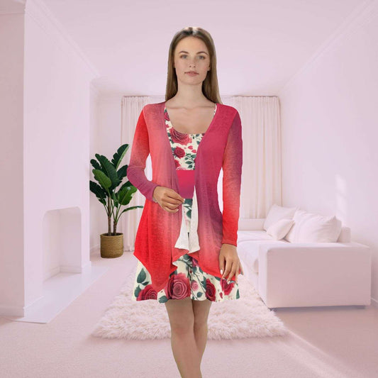 Skater Dress w/ Cover - Red