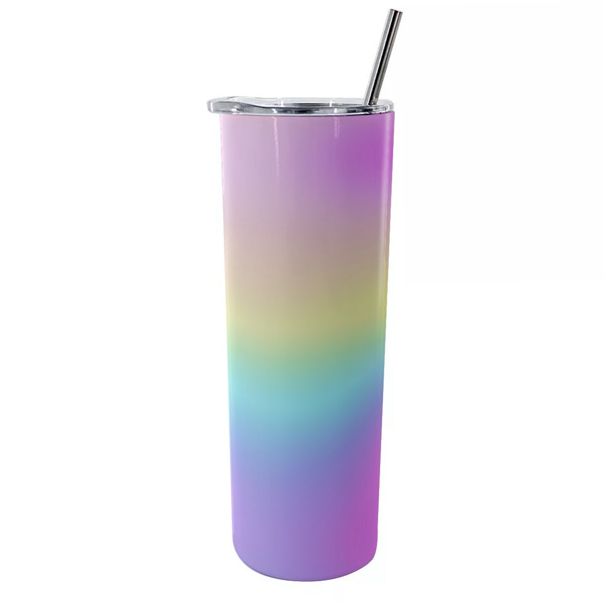 Glitter Tumbler With Stainless Steel Straw 20oz - Printspirationz