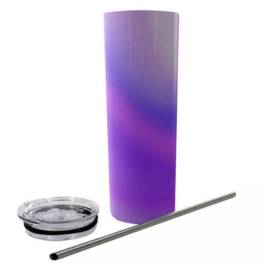 Glitter Tumbler With Stainless Steel Straw 20oz - Printspirationz