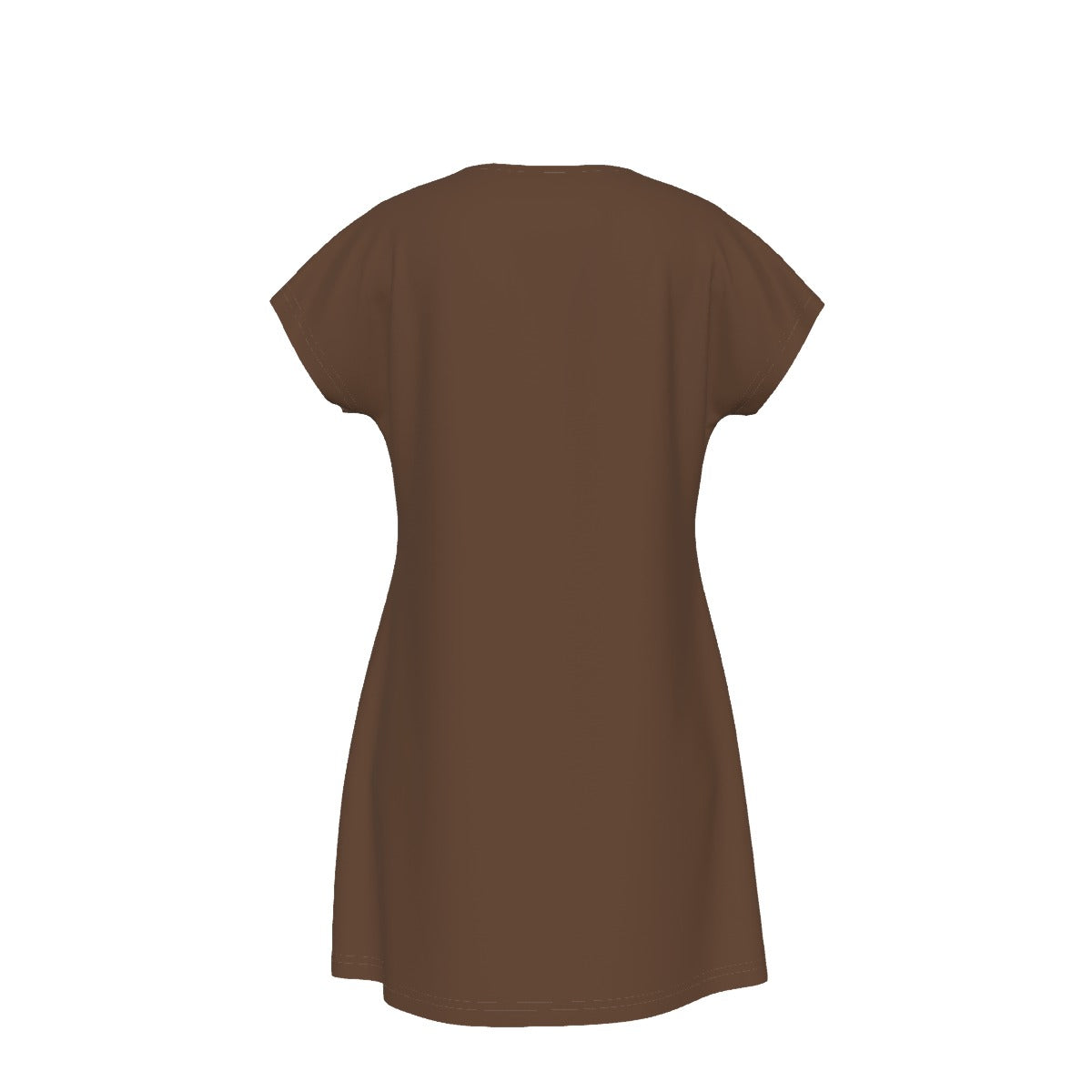T-Shirt Bible Verse Floral Scripture Proverbs 31:30 Design - Oversized Short Sleeve T-shirt Dress - For Women - Brown - Printspirationz
