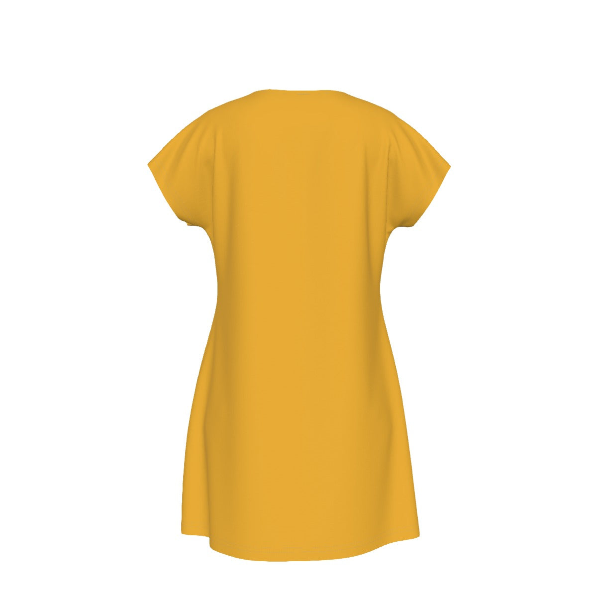 T-Shirt Bible Verse Floral Scripture Proverbs 31:30 Design - Oversized Short Sleeve T-shirt Dress For Women - Yellow - Printspirationz