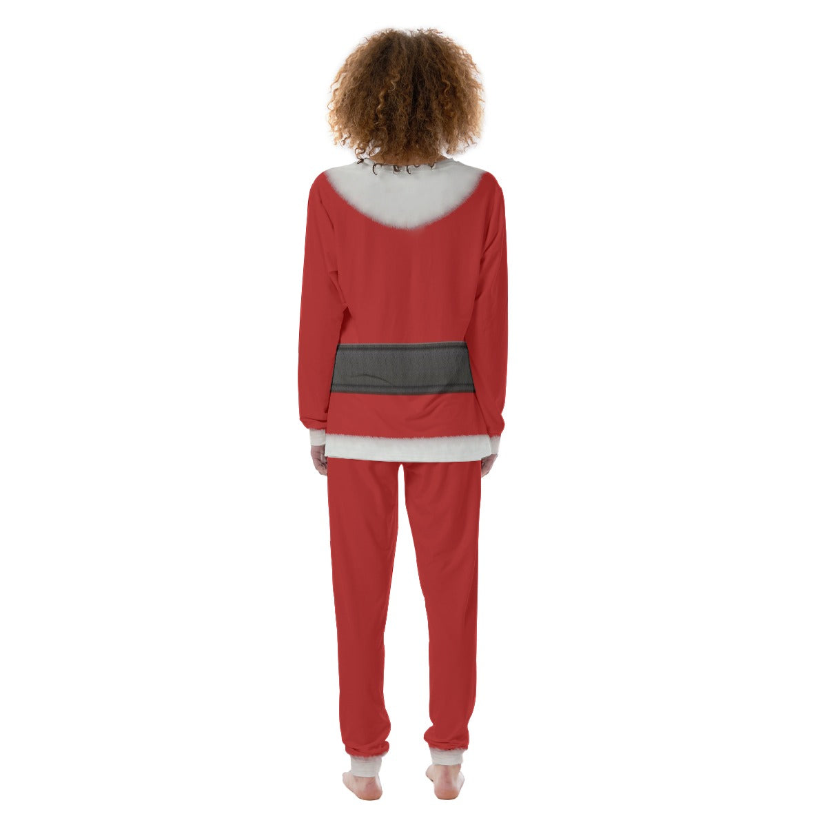 Fun Mock Santa Suit Print Women’s Pajamas All-Over Print Set - Printspirationz