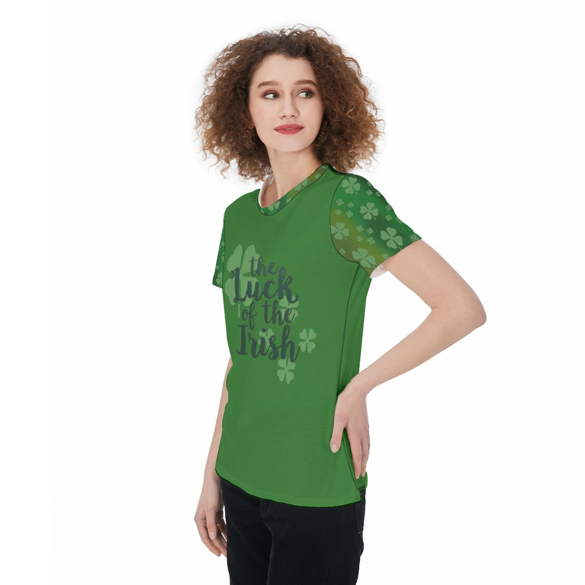 Women's Sports Jersey, Luck of the Irish St patricks Day, St Patricks Day Jersey, Irish Pride Top, Athletic Shirt, Green Clover Tee, Workout - Printspirationz