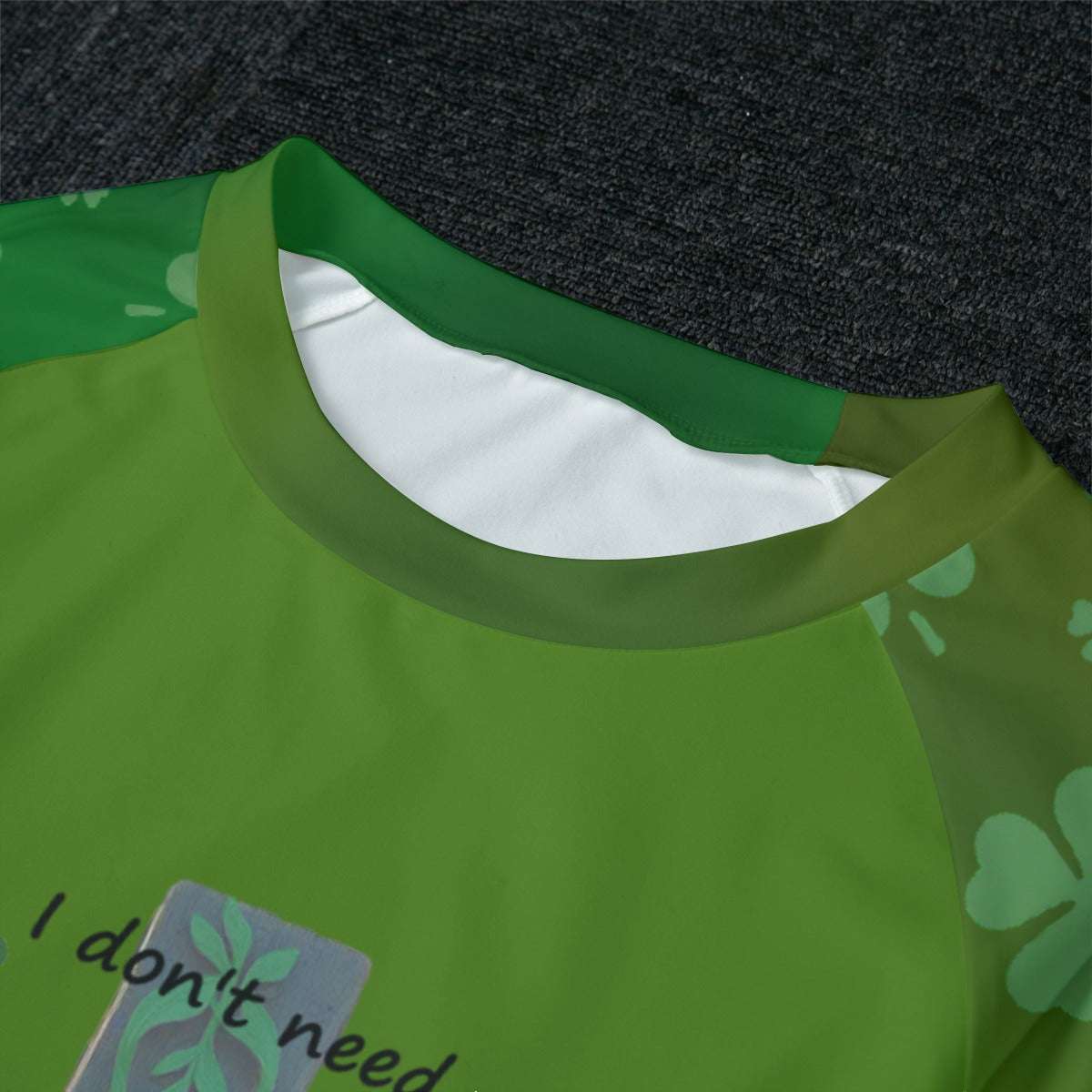 Womens Raglan Pajama Set with Blessed by Jesus Shirt and Shamrock Pants