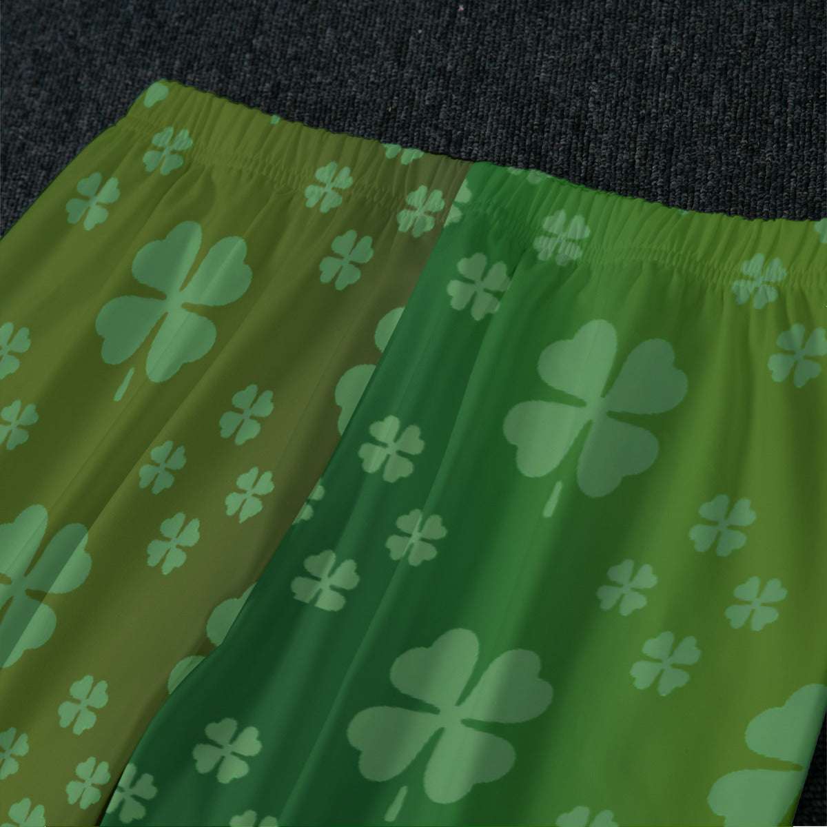 Womens Raglan Pajama Set with Luck of the Irish Shirt and Shamrock Pants
