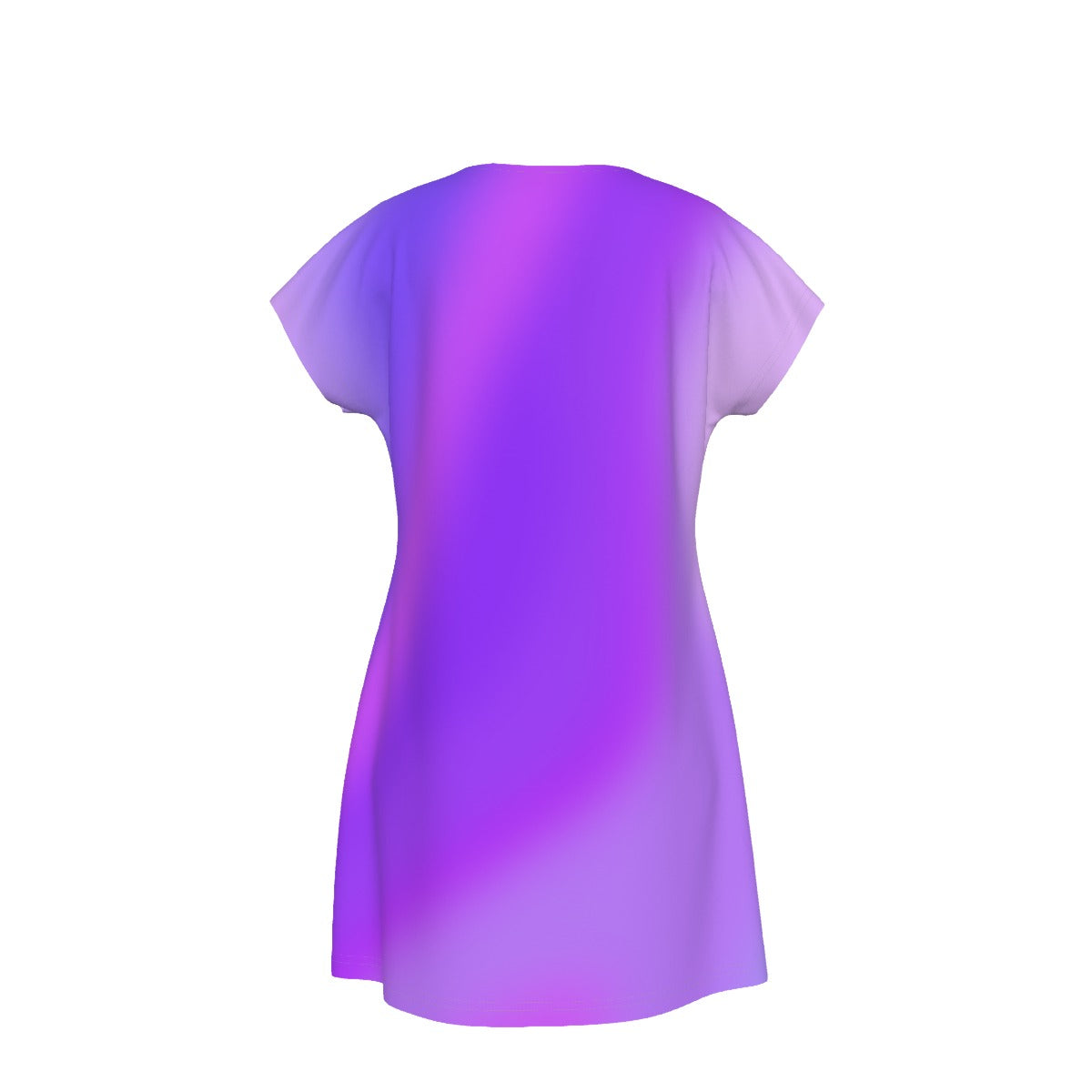 Women's Oversized Short Sleeve T-shirt Dress For Women - With Vibrant  Purple Gradient Color - Printspirationz