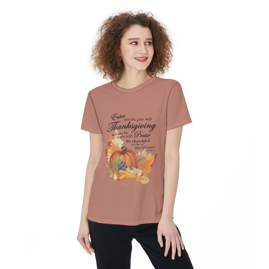 Thanksgiving Sports T-shirt, Bible Verse Fall Harvest Graphic, Athletic Top, Workout Shirt, Active Wear, Sports Apparel, Fitness Casual. - Printspirationz