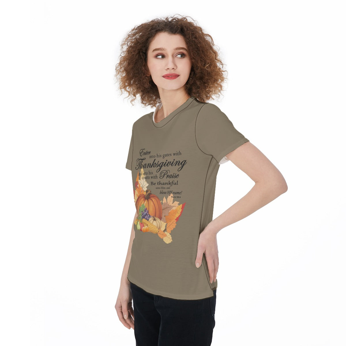 Thanksgiving Sports T-shirt, Bible Verse Fall Harvest Graphic, Athletic Top, Workout Shirt, Active Wear, Sports Apparel, Fitness Casual. - Printspirationz