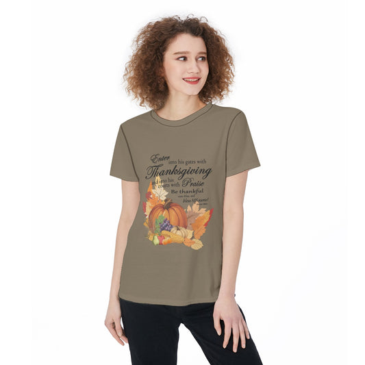 Thanksgiving Sports T-shirt, Bible Verse Fall Harvest Graphic, Athletic Top, Workout Shirt, Active Wear, Sports Apparel, Fitness Casual. - Printspirationz