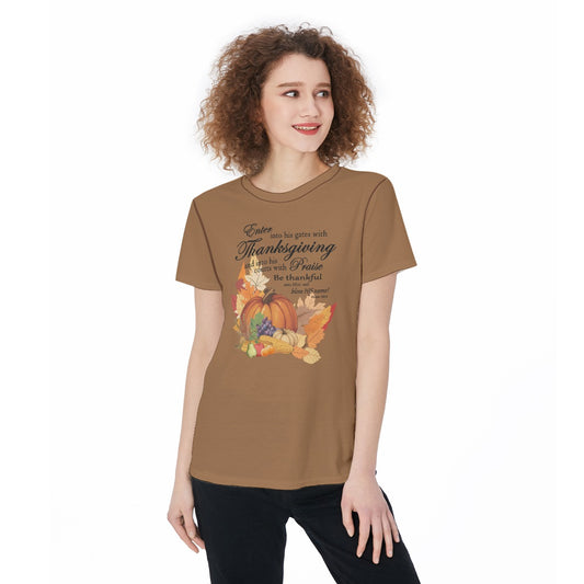 Thanksgiving Sports T-shirt, Bible Verse Fall Harvest Graphic, Athletic Top, Workout Shirt, Active Wear, Sports Apparel, Fitness Casual. - Printspirationz