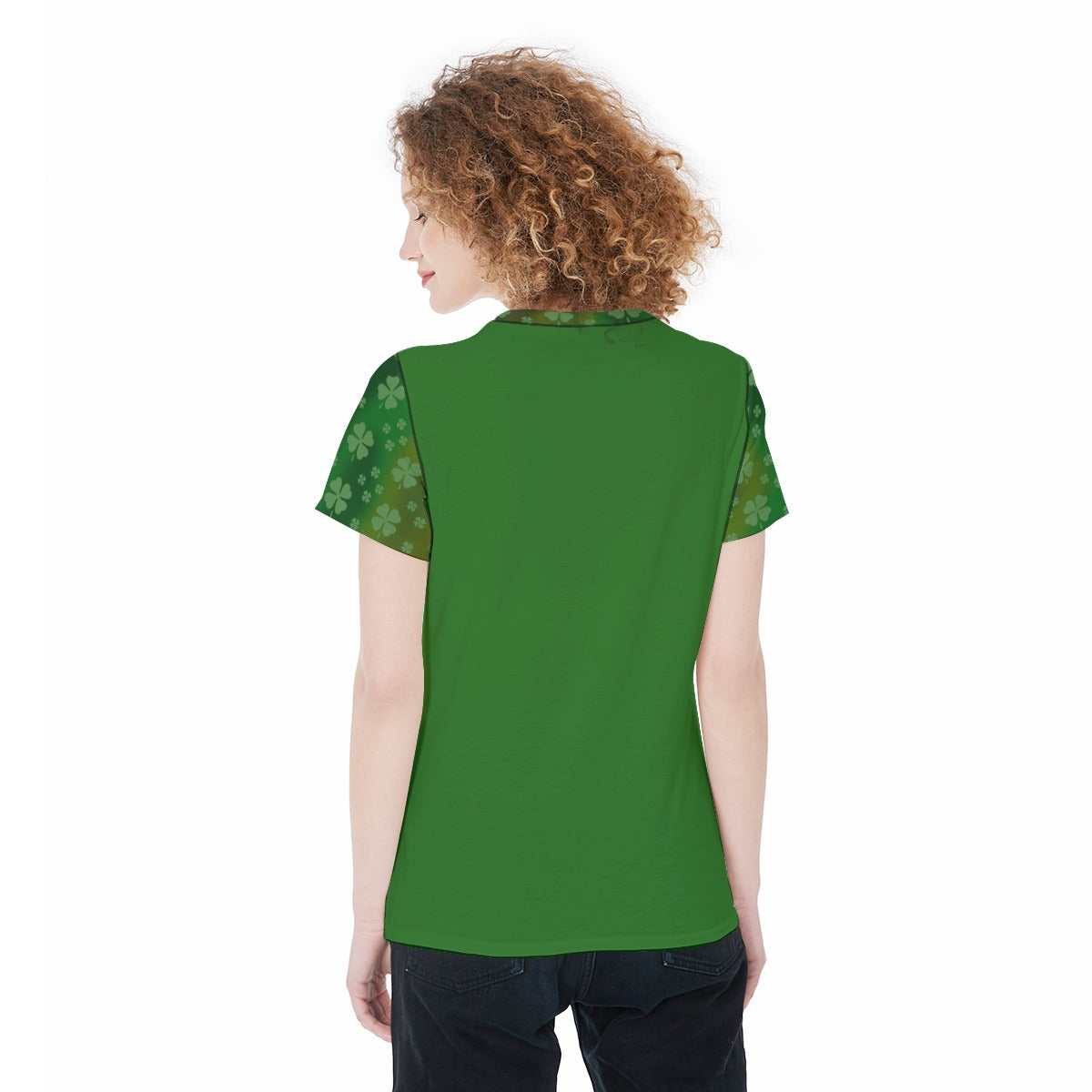 Women's Sports Jersey - Cute Leprechaun and Pot O Gold Shamrock Kawaii Art, St. Patrick's Day Clothing, Athletic Top, Workout Shirt, Irish - Printspirationz