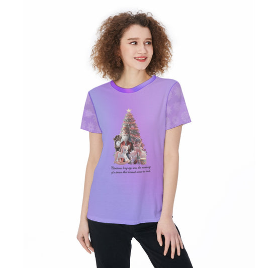 Women's Sports Jersey, Nutcracker Suite Purple Tee, Workout Top, Athletic T-Shirt, Exercise Wear, Gym Apparel, Pajama Top - Printspirationz