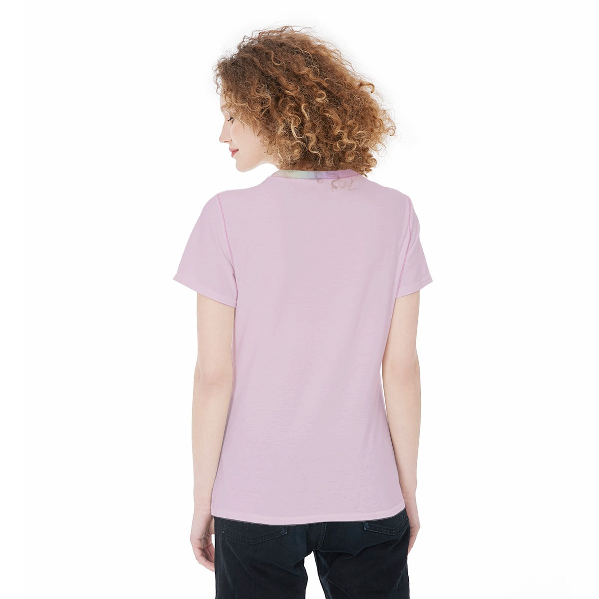 Cute Pastel Flower Heart Graphic Tee | Lightweight Pink Jersey T-Shirt For Women, For Workouts, Leisure, or as a Pajama Top - Printspirationz