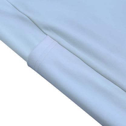 High Waist Yoga Leggings with Side Pockets Light Blue Gradient – Satin Drill Fabric for Women’s Activewear - Printspirationz
