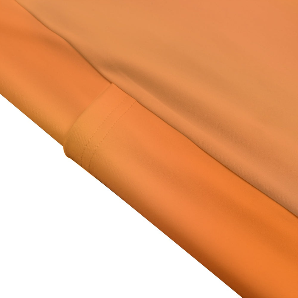 High Waist Yoga Leggings with Side Pockets Orange Gradient – Satin Drill Fabric for Women’s Activewear