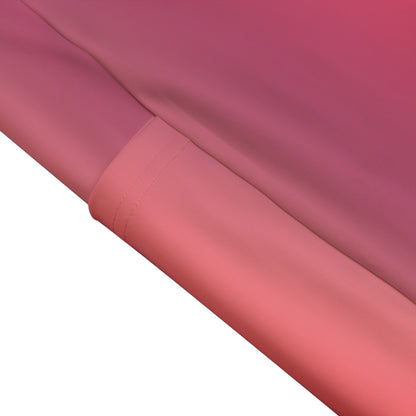 High Waist Yoga Leggings with Side Pockets Red Gradient – Satin Drill Fabric for Women’s Activewear - Printspirationz