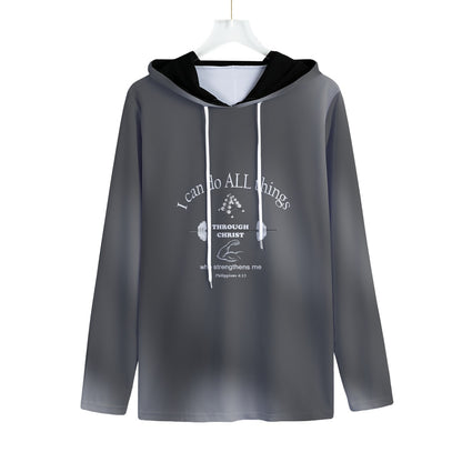 Sports Warm Up Workout Hoodie With an Inspiring bible Verse in Multiple Colors and Sizes for Active Men of Faith - Printspirationz