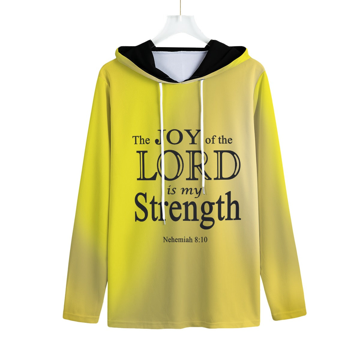 Sports Warm Up Workout Hoodie With an Inspiring bible Verse in Multiple Colors and Sizes for Active Men of Faith - Printspirationz