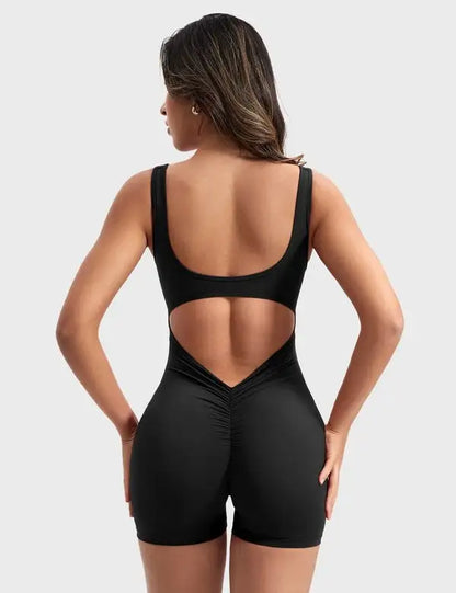 Backless Workout Jumpsuit Yoga - Printspirationz