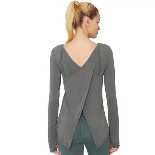 Workout Yoga Long Sleeve Shirt - Printspirationz